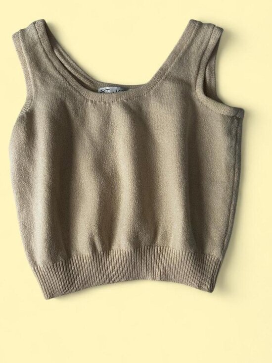 St. John Tops - Vintage Knit Crop Top